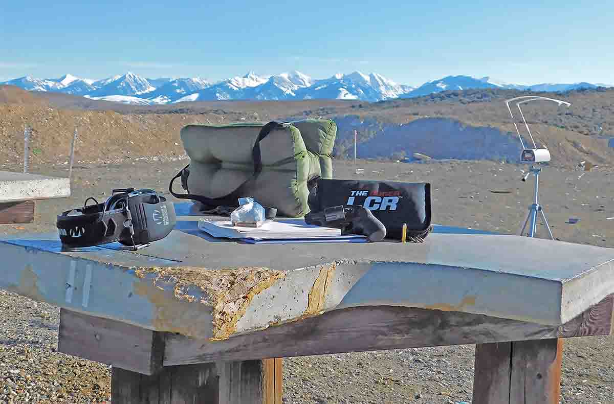 Most testing was done in the late winter and early spring. Cold conditions made for long days at the range, but the view from the office was always fantastic.